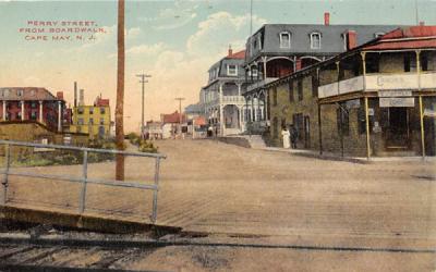 Perry Street from Boardwalk Cape May, New Jersey Postcard