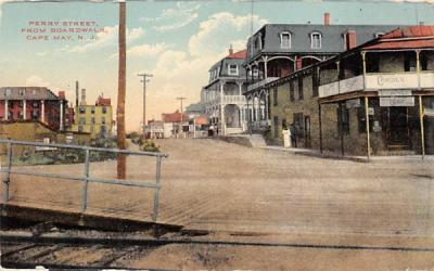 Perry Street, from Broadwalk Cape May, New Jersey Postcard