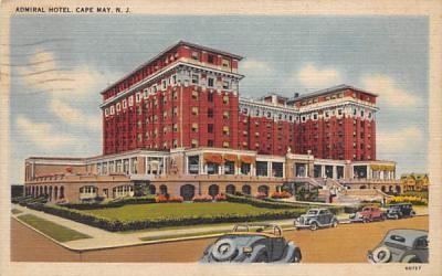 Admiral Hotel Cape May, New Jersey Postcard