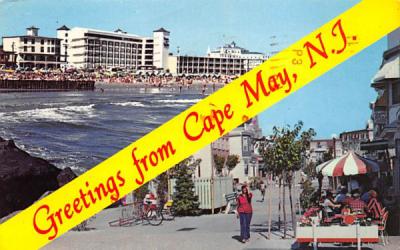 Greetings from Cape May, N. J., USA New Jersey Postcard