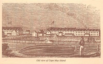 Old view of Cape May Island, Mansion House New Jersey Postcard