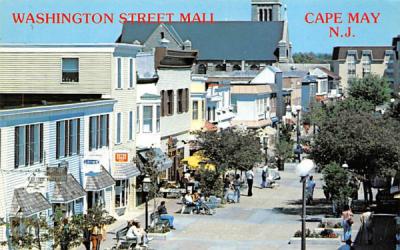 Washington Street Mall Cape May, New Jersey Postcard