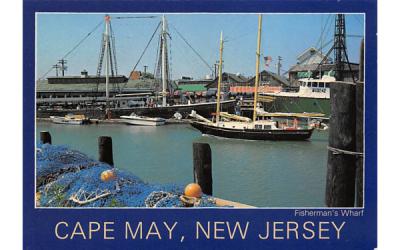 Fisherman's Wharf Cape May, New Jersey Postcard