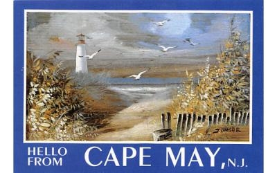 Hello from Cape May, N. J., USA New Jersey Postcard