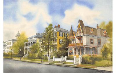 Congress Place Row Cape May, New Jersey Postcard