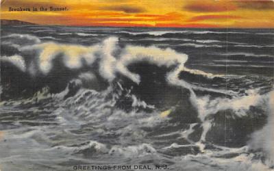 Greetings from Deal New Jersey Postcard