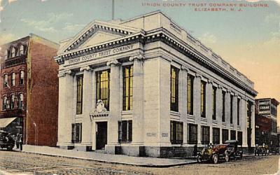 Union County Trust Company Building Elizabeth, New Jersey Postcard