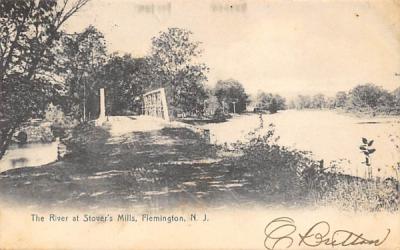 The River at Stover's Mills Flemington, New Jersey Postcard