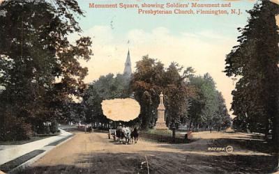 Monument Square Flemington, New Jersey Postcard