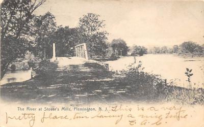 The River at Stover's Mills Flemington, New Jersey Postcard