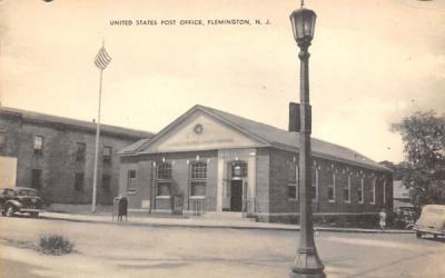 United States Post Office Flemington, New Jersey Postcard