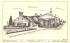 Turntable Junction, Town Hall Building Flemington, New Jersey Postcard