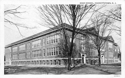 High School Hackettstown, New Jersey Postcard