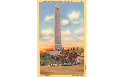 World War Monument High Point Park, New Jersey Postcard