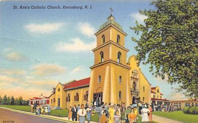 St. Ann's Catholic Church Keansburg, New Jersey Postcard