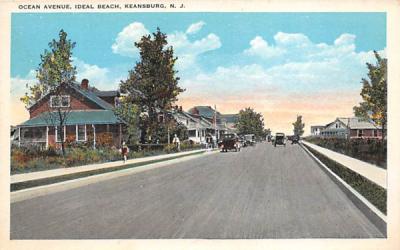 Ocean Avenue, Ideal Beach Keansburg, New Jersey Postcard