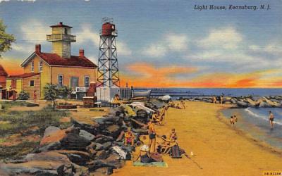 Light House Keansburg, New Jersey Postcard