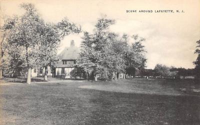 Scene Around Lafayette, N. J., USA New Jersey Postcard