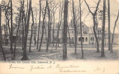 The Country Club Lakewood, New Jersey Postcard