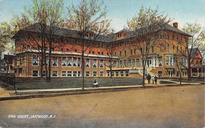 Oak Court Lakewood, New Jersey Postcard