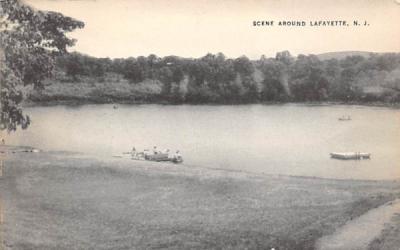 Scene Around Lafayette, New Jersey Postcard