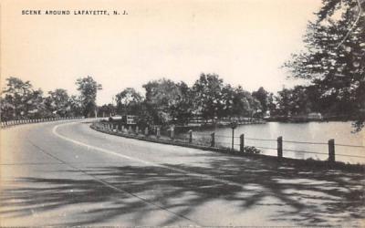 Scene Around Lafayette, New Jersey Postcard