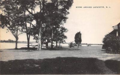 Scene Around Lafayette, New Jersey Postcard