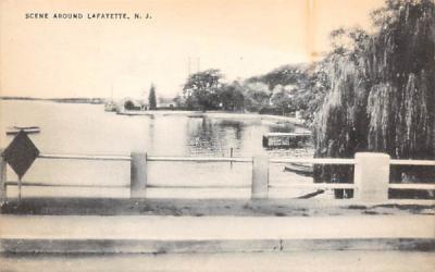 Scene Around Lafayette, New Jersey Postcard