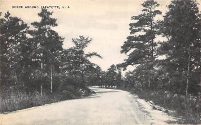 Scene Around Lafayette, New Jersey Postcard