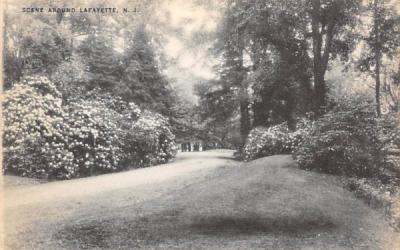 Scene Around Lafayette, New Jersey Postcard