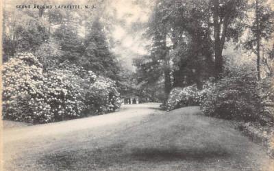 Scene Around Lafayette, New Jersey Postcard