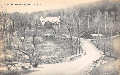 Scene Around Lafayette, New Jersey Postcard