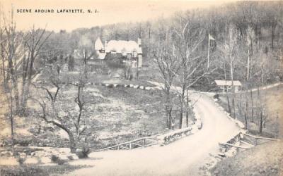 Scene Around Lafayette, New Jersey Postcard