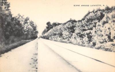 Scene Around Lafayette, New Jersey Postcard