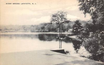 Scene Around Lafayette, New Jersey Postcard