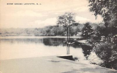 Scene Around Lafayette, New Jersey Postcard