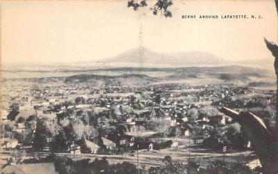 Scene Around Lafayette, New Jersey Postcard