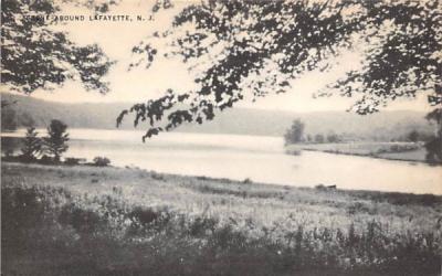 Scene Around Lafayette, New Jersey Postcard