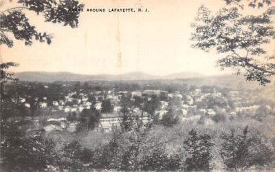 Scene Around Lafayette, New Jersey Postcard