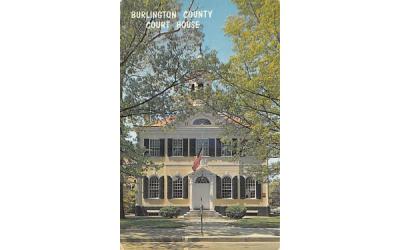 Old Burlington County Court House Mt Holly, New Jersey Postcard