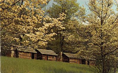 Reconstructed Continental Army Officers' Hut Morristown, New Jersey Postcard