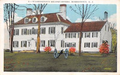 Washington's Headquarters Morristown, New Jersey Postcard