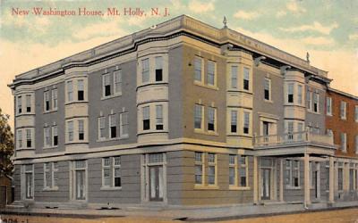 New Washington House Mt Holly, New Jersey Postcard