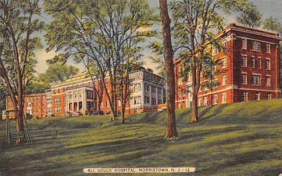 All Soul's Hospital Morristown, New Jersey Postcard