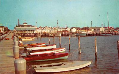 Pleasure Boats at Spray Beach Yacht Club North Beach Haven, New Jersey Postcard