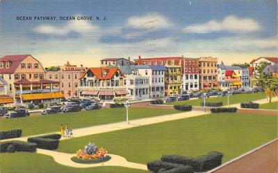 Ocean Pathway Ocean Grove, New Jersey Postcard