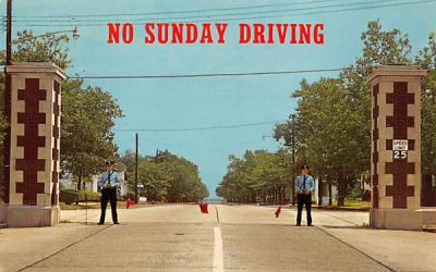 No Sunday Driving Ocean Grove, New Jersey Postcard