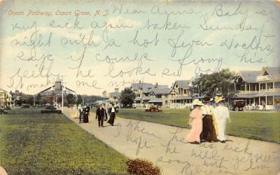 Ocean Pathway Ocean Grove, New Jersey Postcard