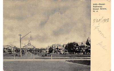 Ocean Pathway Ocean Grove, New Jersey Postcard