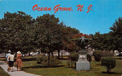 Founders Park Ocean Grove, New Jersey Postcard